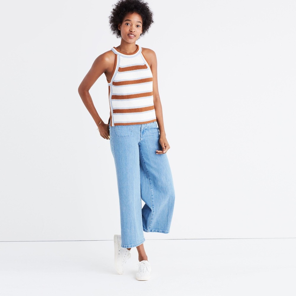 Madewell Striped Valley Sweater Tank